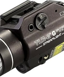 Streamlight 69250 TLR-2G 300-Lumen Rail-Mounted Tactical Weapon Light with Integrated Green Aiming Laser Includes Key Kit for Select Handguns, Black