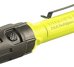 Streamlight 67750 Dualie 2AA 175-Lumen Dual Beam Flashlight w/Pocket Clip and Magnetic Base, Clear Retail Packaging, Yellow