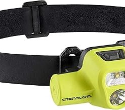 Streamlight 61460 USB HAZ-LO 250-Lumen Intrinsically Safe Headlamp with 120V AC Charging System, Elastic Head Strap, Rubber Hard Hat Strap, and 3M Dual Lock Fasteners, Yellow 2