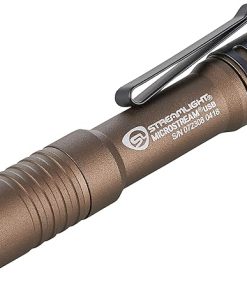 Streamlight 66608 MicroStream 250-Lumen EDC Ultra-Compact Flashlight with USB Rechargeable Battery, Clear Retail Packaging, Coyote