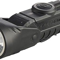 Streamlight 88913 Vantage 180 X USB Helmet Mounted and Right Angle Firefighter Flashlight with Helmet Bracket, Black