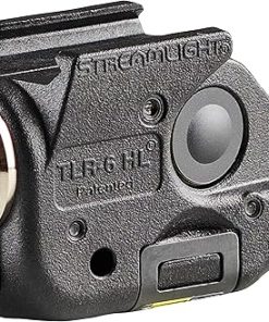 Streamlight 69345 TLR-6 HL 300-Lumen Rechargeable Tactical Weapon Light with Integrated Red Aiming Laser Designed Exclusively and Solely for Glock 43X/48 MOS Railed Models Only, Black