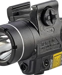 Streamlight 69240 TLR-4 170-Lumen Compact Rail-Mounted Tactical Weapon Light with Integrated Red Aiming Laser for Select Handguns, Black