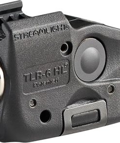 Streamlight 69343 TLR-6 HL 300-Lumen Rechargeable Tactical Weapon Light with Integrated Red Aiming Laser Designed Exclusively and Solely for Select Glock Railed Handgun Models Only, Black