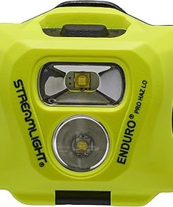Streamlight 61424 Enduro Pro Haz-Lo 160-Lumen Multi Function Headlamp includes 3 AAA Alkaline Batteries, Rubber Hard Hat Strap, Elastic Head Strap, 3M Dual Lock, Yellow 2