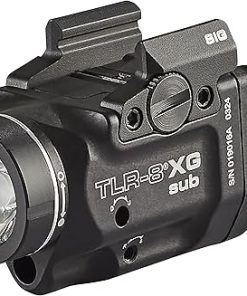 Streamlight 69437 TLR-8 X G sub 500-Lumen Rail-Mounted Tactical Weapon Light with Integrated Green Aiming Laser Exclusively for Sig Sauer P365/XL Closed Rail Systems Only, Black