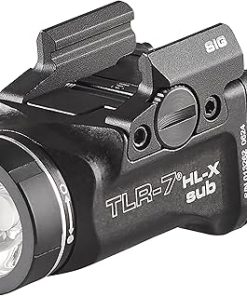 Streamlight 69504 TLR-7 HL-X sub USB 1000-Lumen Rechargeable Rail-Mounted Weapon Light Designed Exclusively for Sig Sauer P365/XL Closed Rail Systems, Includes Mounting Kit with Keys, Black